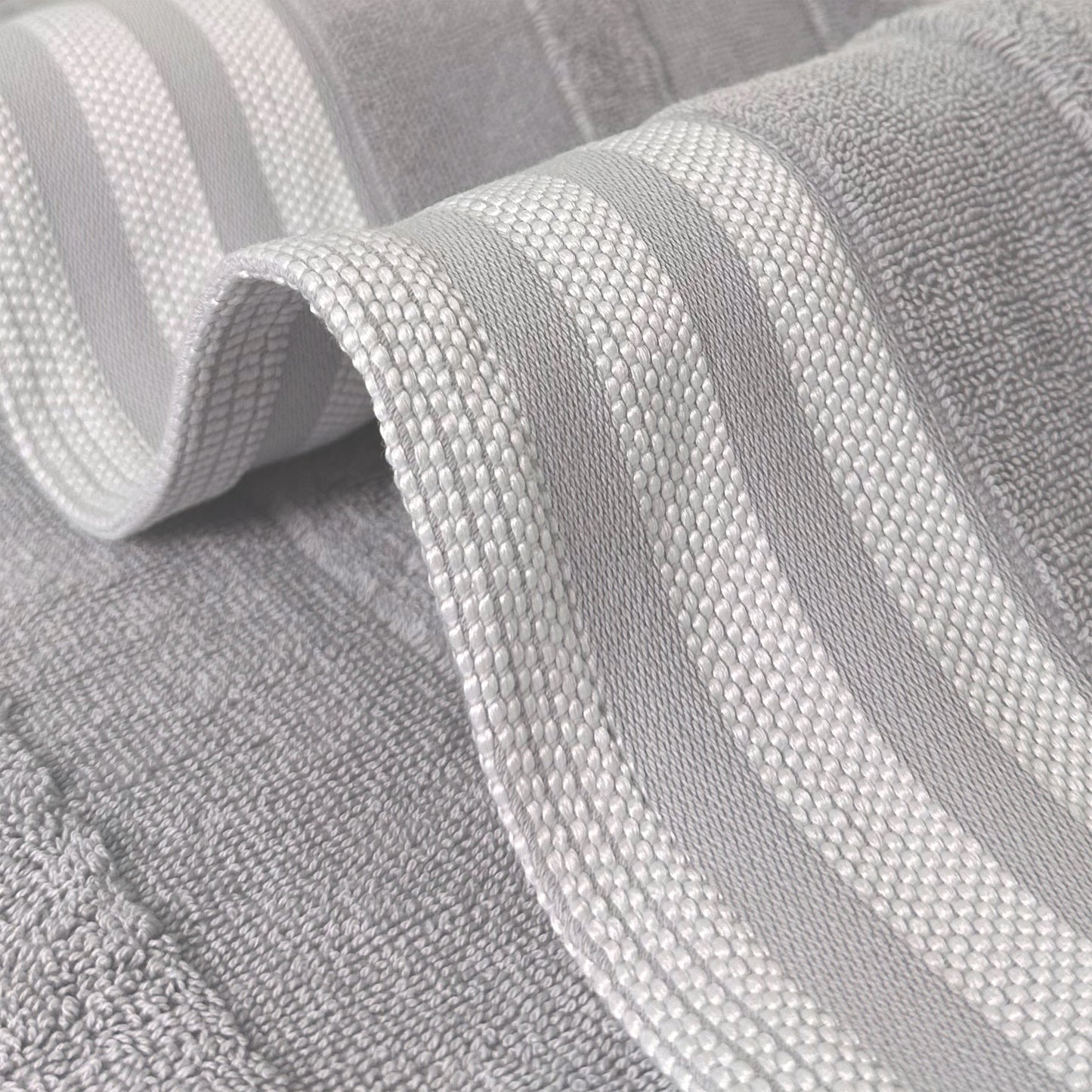 Kathy Ireland 12-Piece Jacquard Stripe Kyoto Towel Set