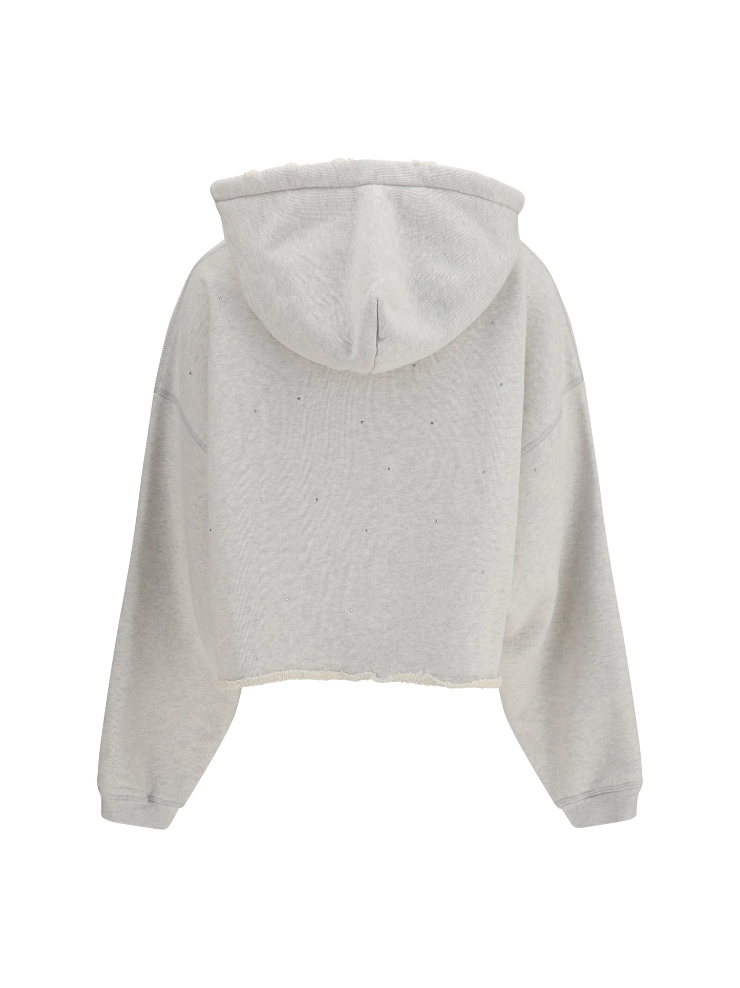 Cropped Hoodie Star Vintage Grey