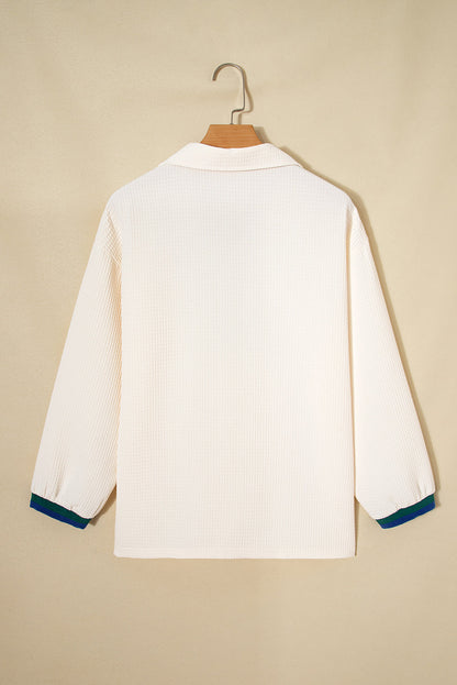 Threaded Pear Naya Polo Zip Up Jumper