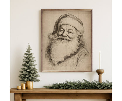 Kendrick Home Santa Claus Linocut