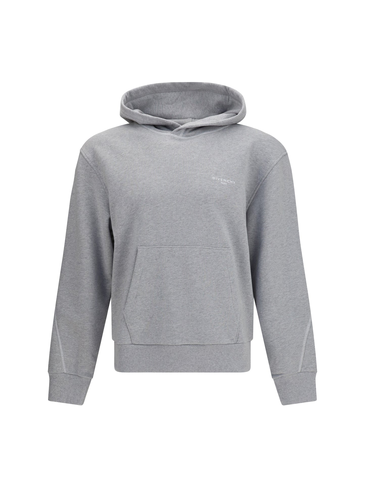 Cotton Hoodie Light Grey Melange