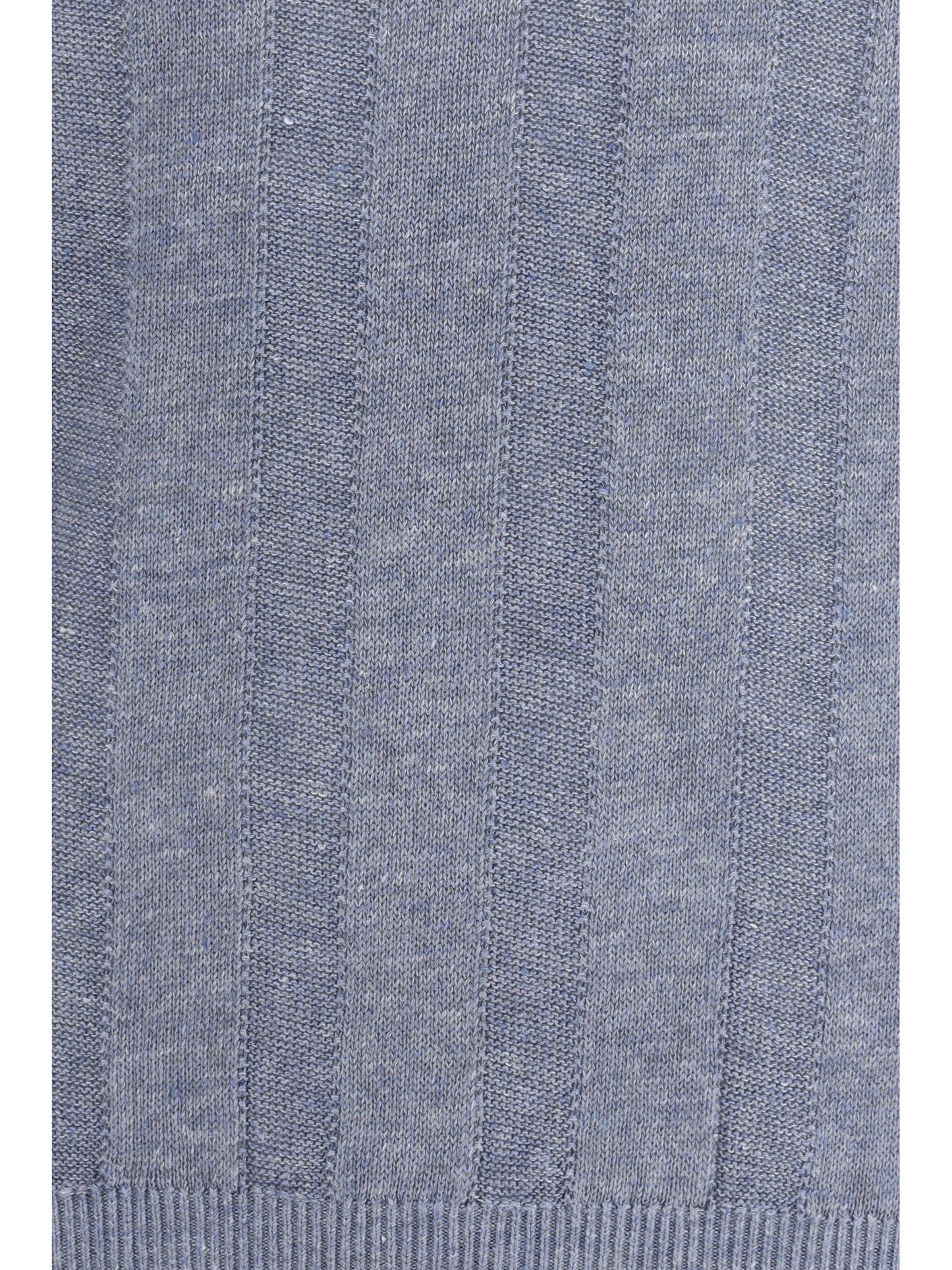 Short-Sleeve Knitted Top Linen-Blend