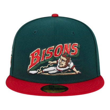 New Era x Big League Chew Men Buffalo Bisons 59FIFTY Fitted Hat Green/Red