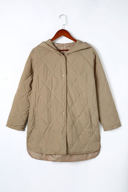 Threaded Pear Amelia Snap Hooded Puffer Coat