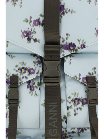 Backpack Re-Tech Nylon Iced Aqua