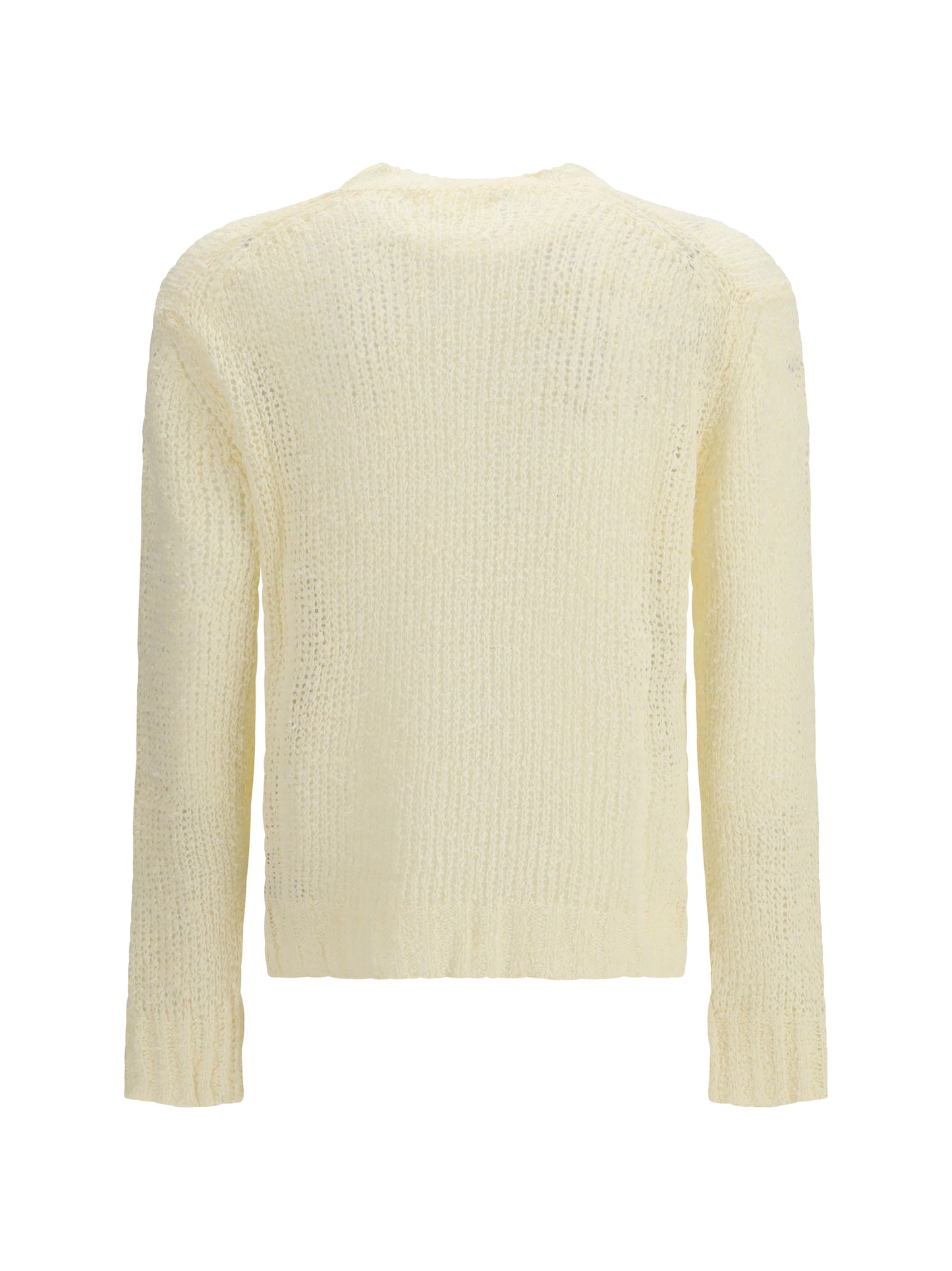 Openwork Sweater Eggshell Linen
