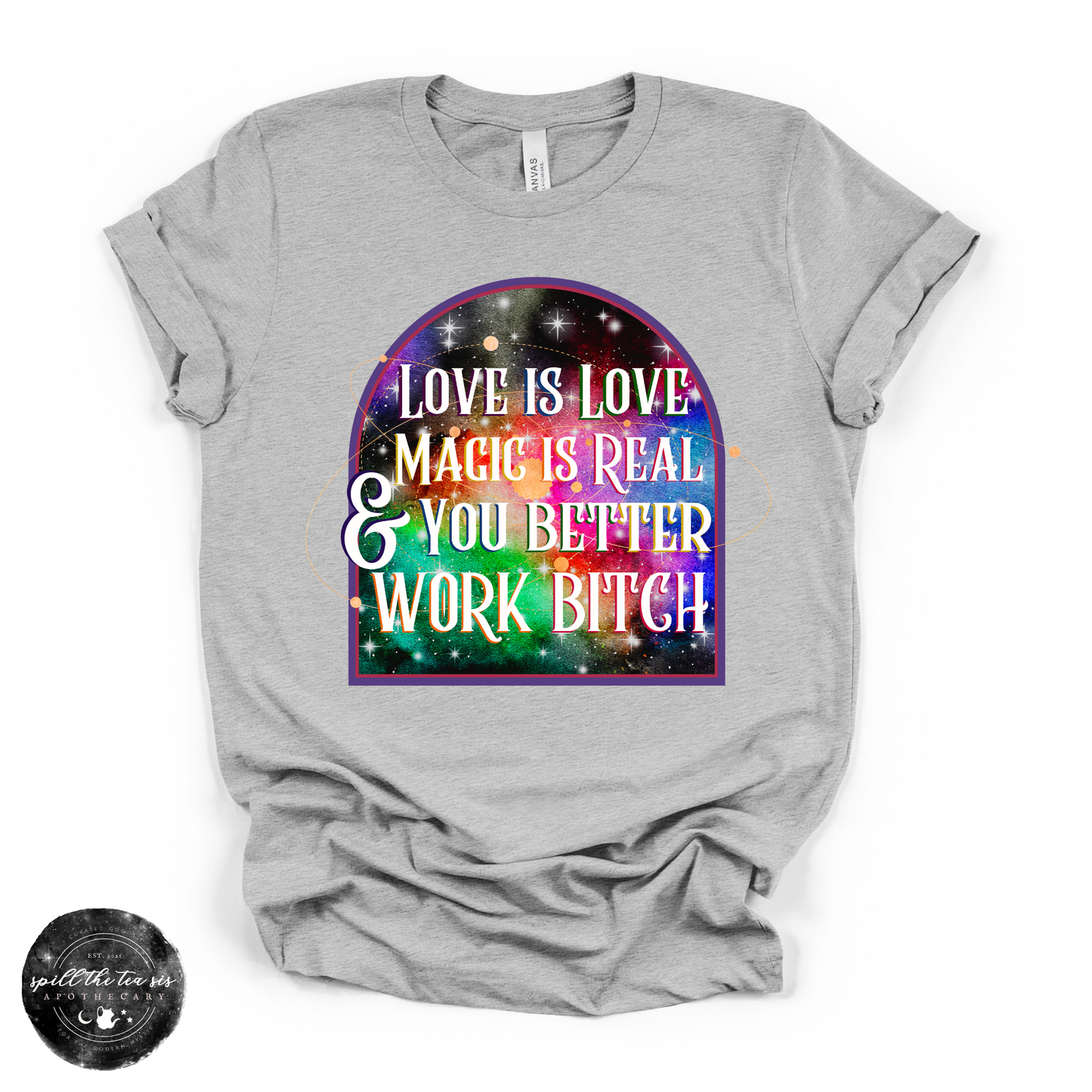 Love is Love, Magic is Magic Tee | Inclusive Witchy Graphic T-Shirt