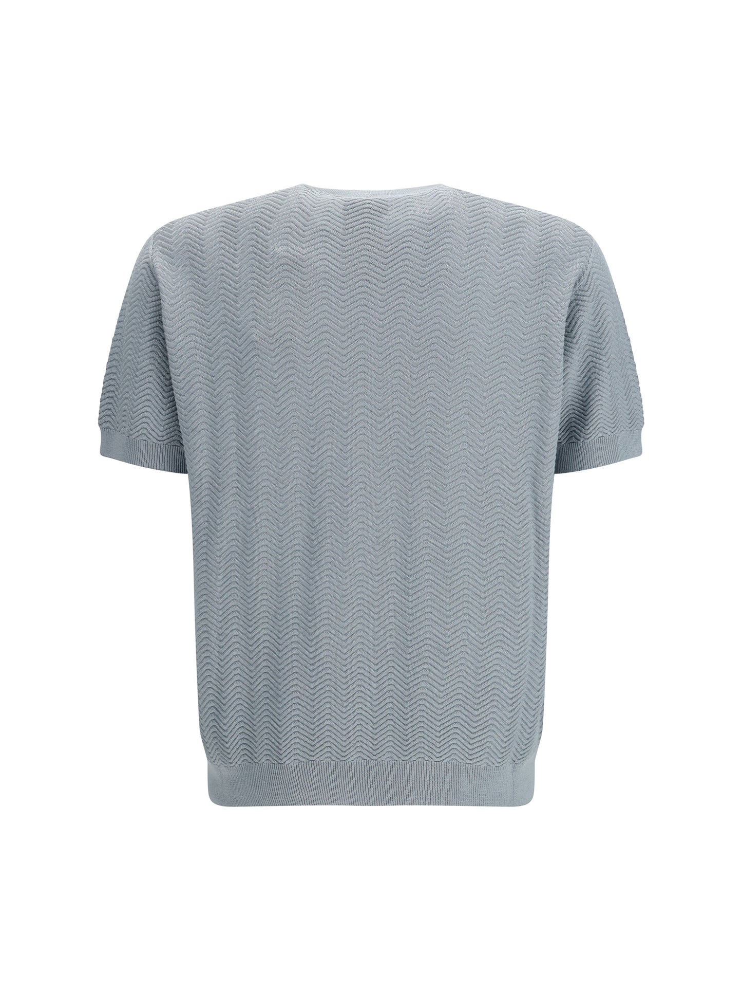 Short-Sleeved Cotton-Silk Sweater
