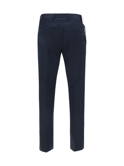 Cotton Trousers Navy