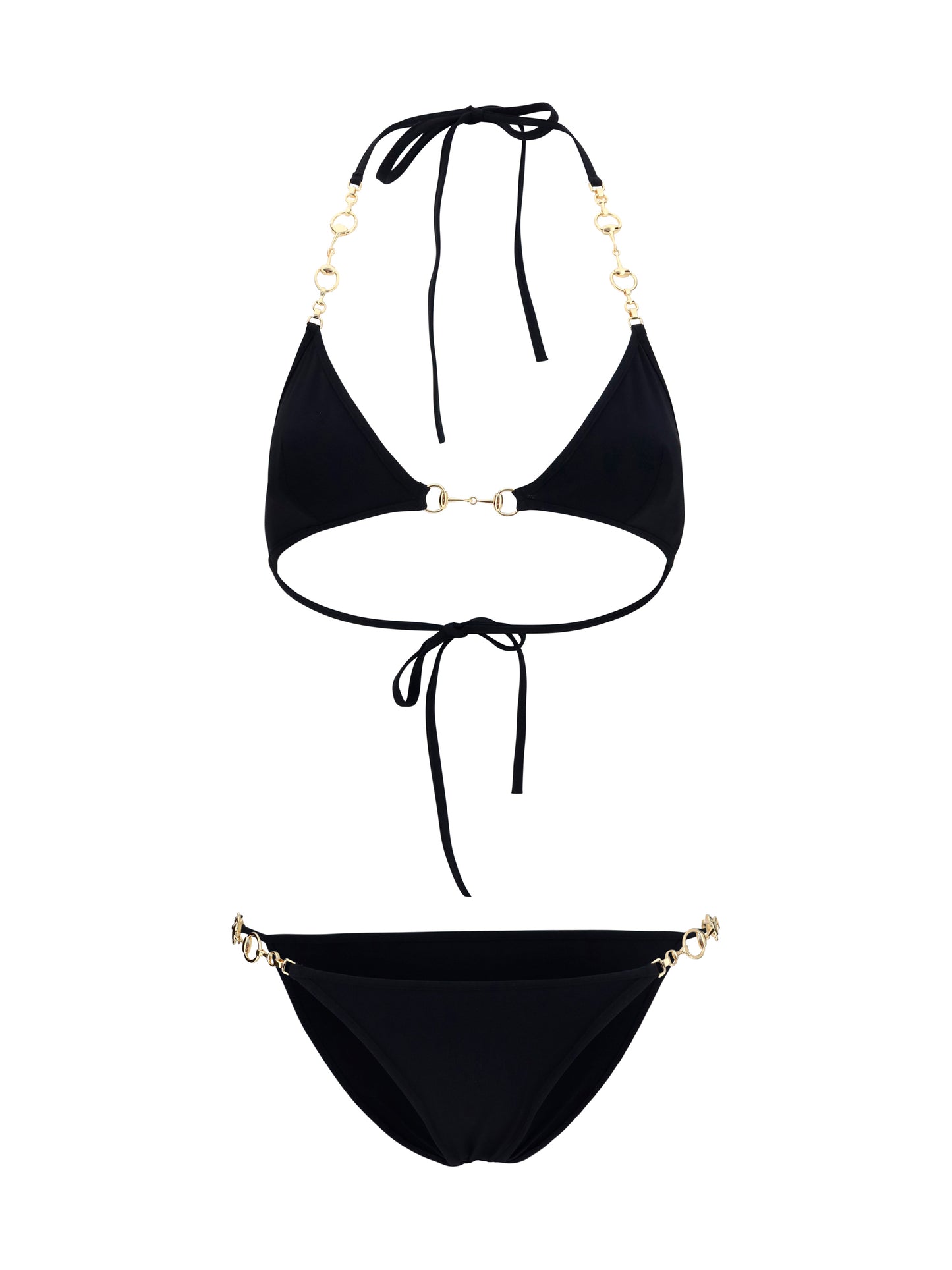 Bikini With Horsebit Black