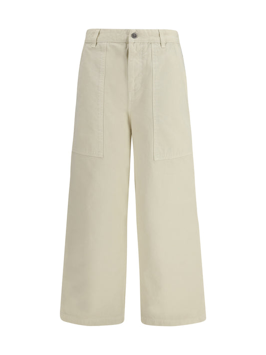 Trousers Cotton Light Beige