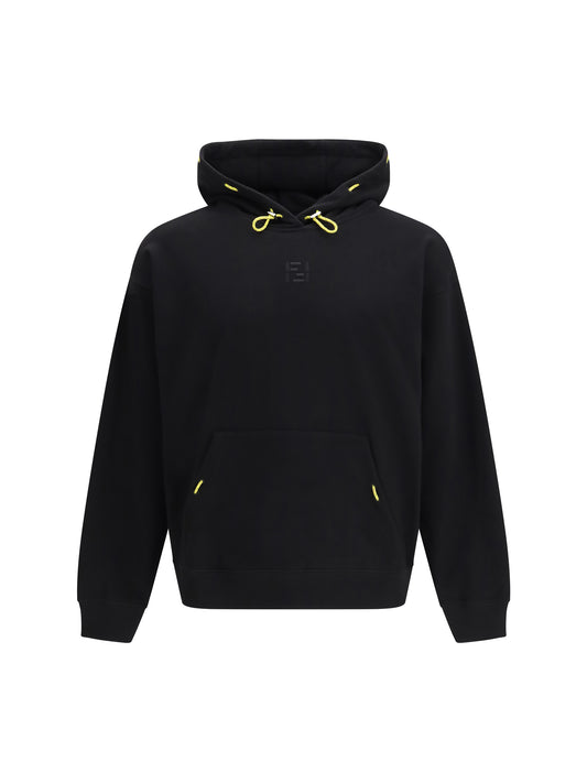 Hooded Cotton Sweatshirt Black
