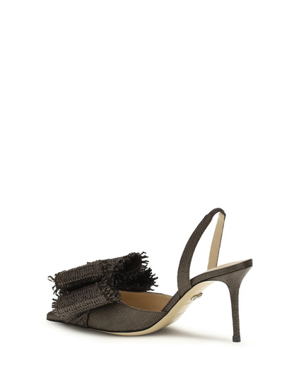 Pumps Le Cadeau Mocha Raffia