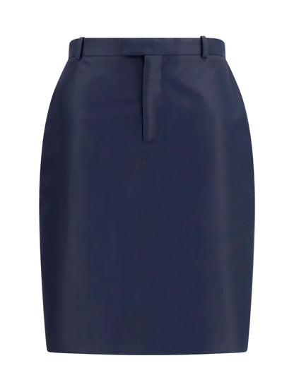 Skirt Silk Faille Ink