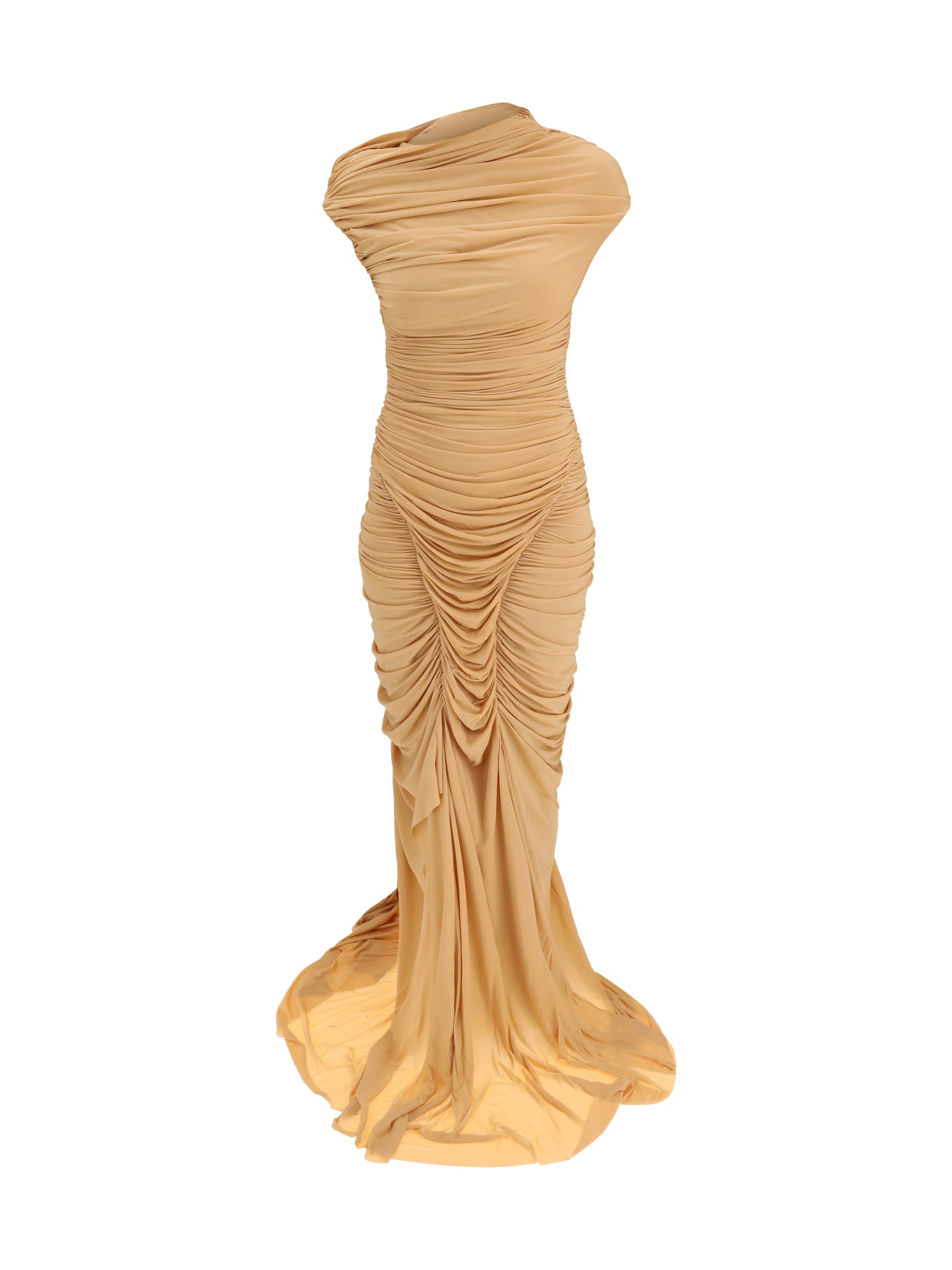 Draped Long Dress Pink