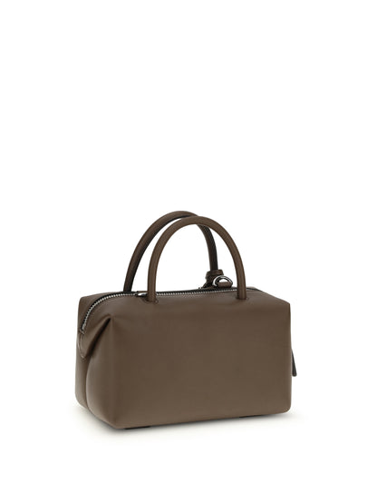 Holdall Leather Handbag Dark Brown