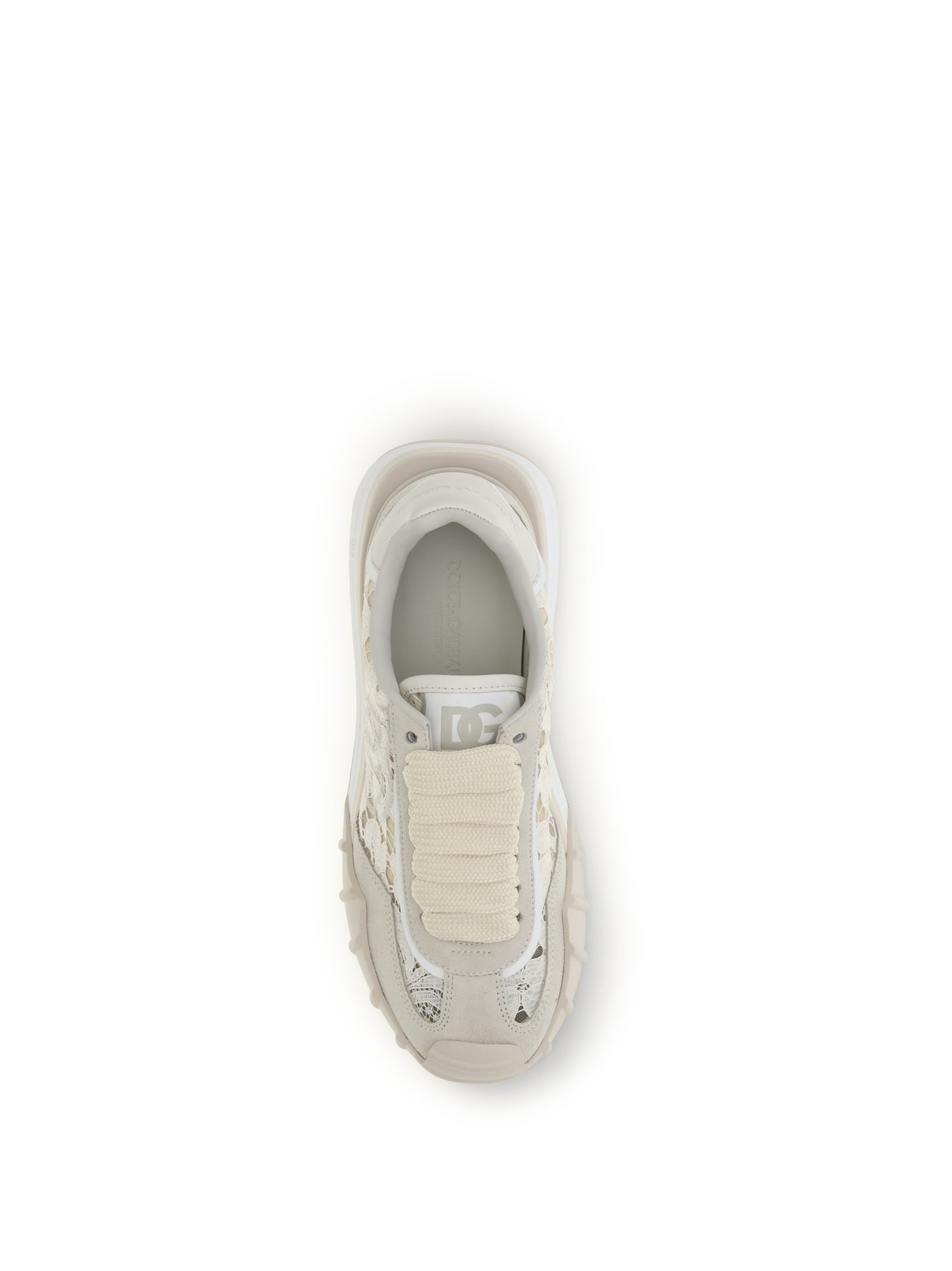Sneakers Leather and Lace Beige
