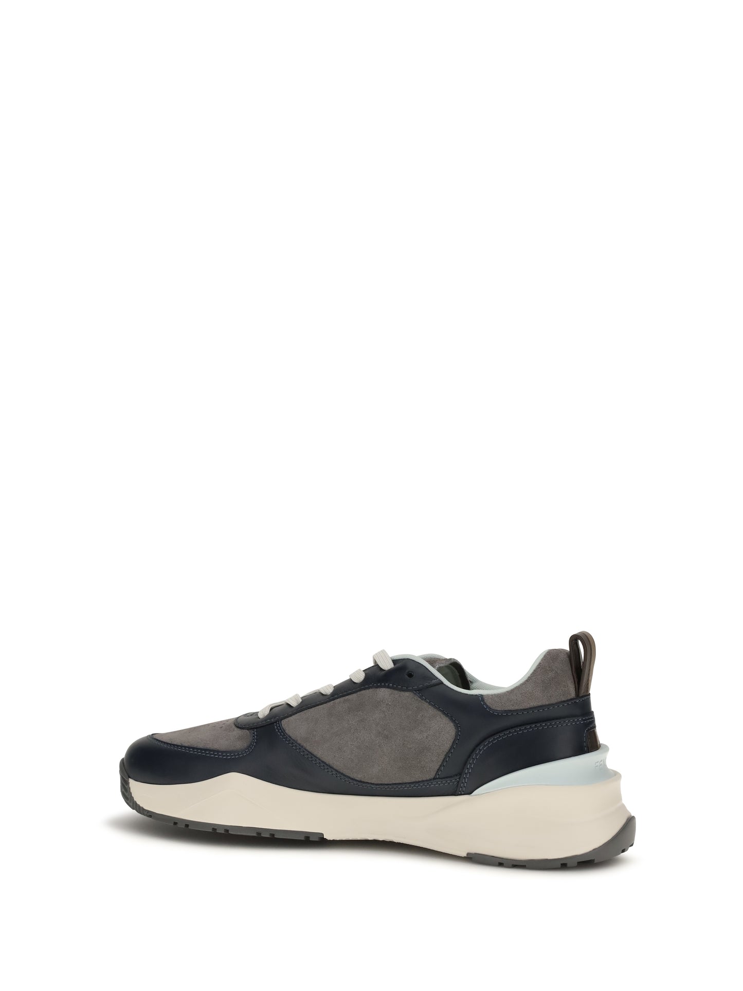 Trainers Calf Leather Blueberry/Ash/Mint