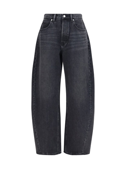 Jeans Crystal Balloon Grey Aged