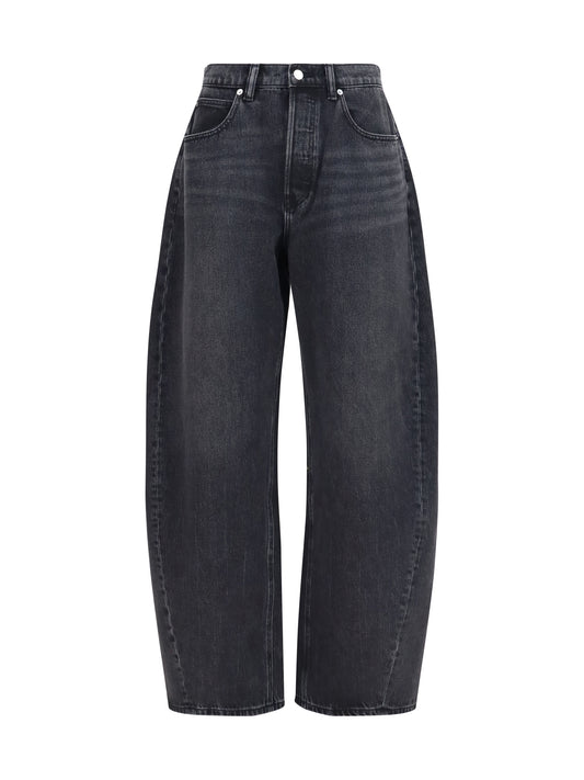Jeans Crystal Balloon Grey Aged