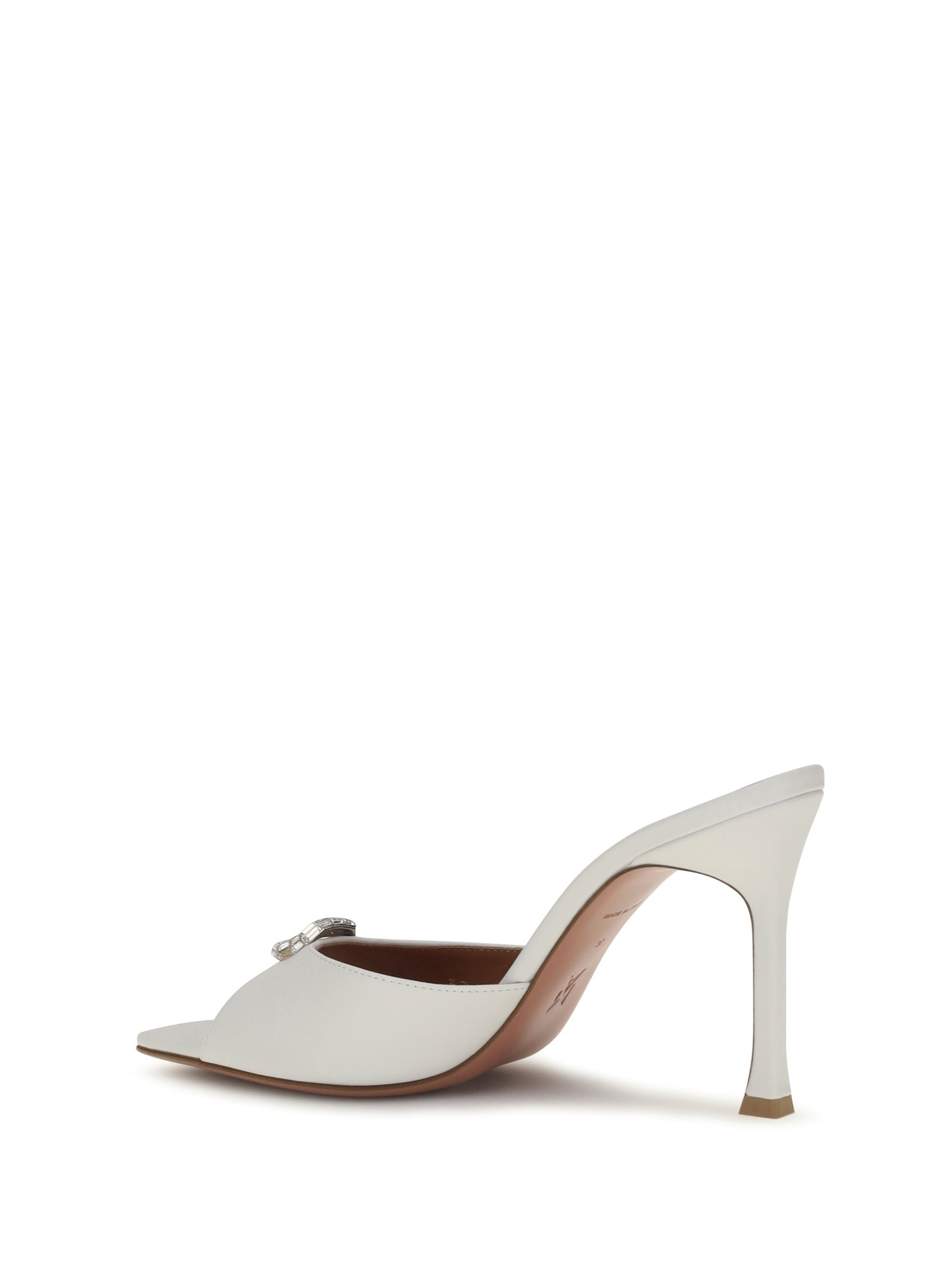 Mule Sandals Camelia White