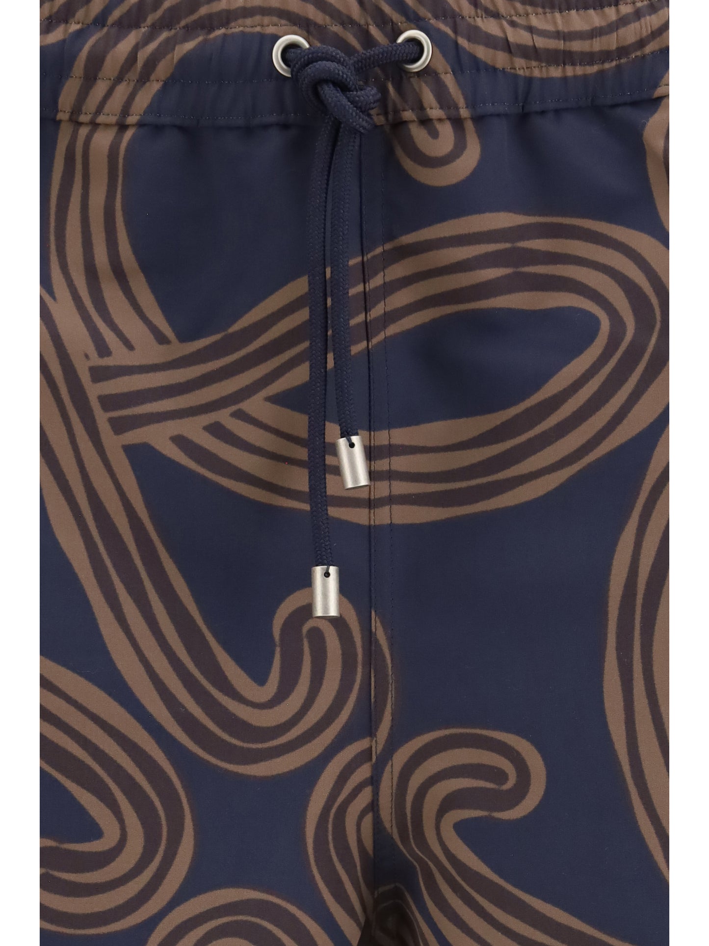 Technical Swim Shorts Navy/Brown