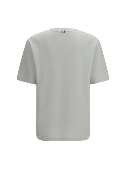 T-Shirt Short-Sleeve Pale Grey Cotton-Linen