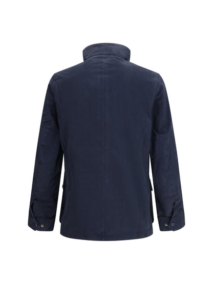 Casual Jacket Duke Navy Cotton