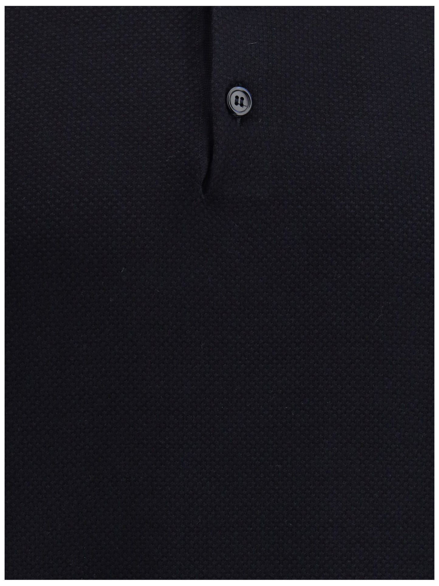 Polo Shirt Navy Cotton