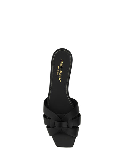 Leather Sandals Black