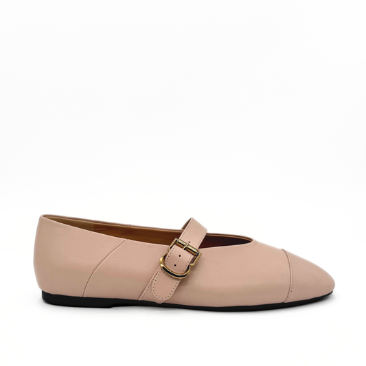 Reign Cap Toe Mary Janes - Beige
