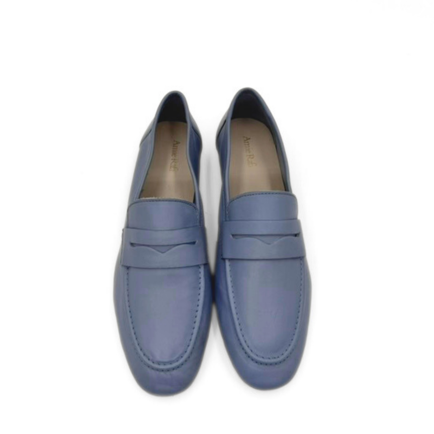 The Tennis Leather Loafer - Blue