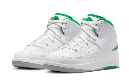 Air Jordan Preschool Retro 2 'Lucky Green' Ps Sneakers