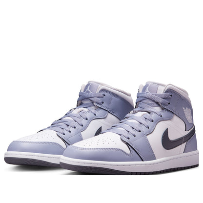 [DQ8426-145] MENS AIR JORDAN RETRO 1 MID 'WHITE INDIGO HAZE'