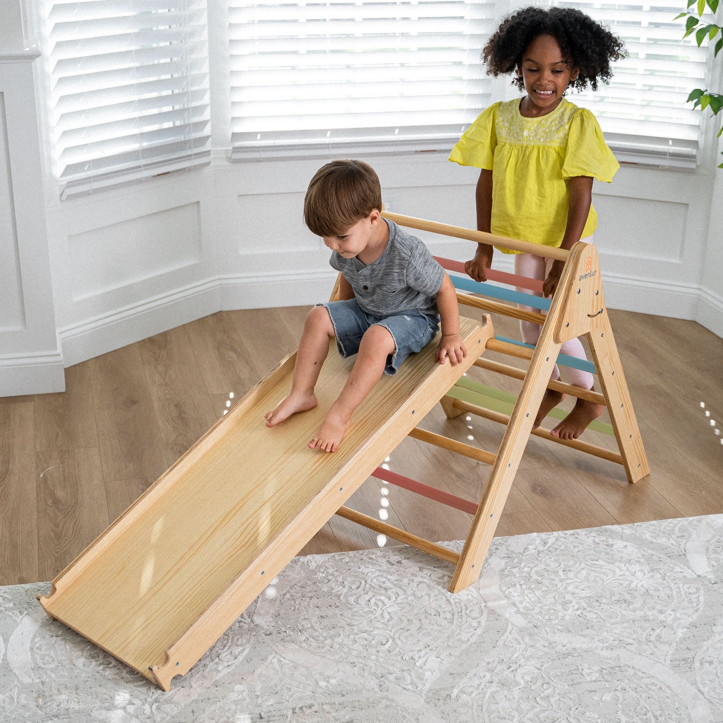 Hazel | Pikler Triangle, Slide & Rocker Set