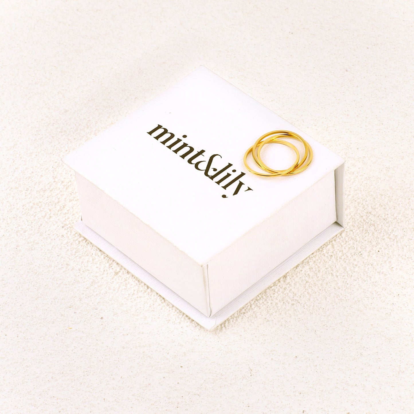 Mint & Lily Dainty Interlocking Fidget Ring