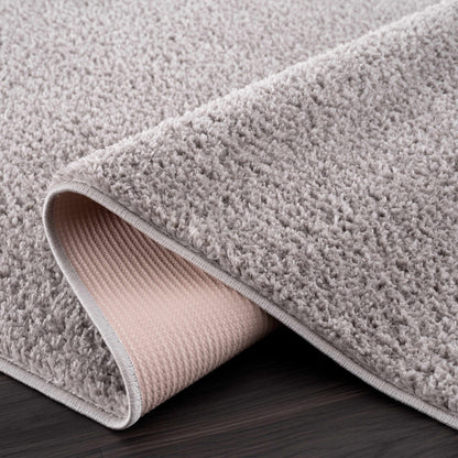 Judy Solid Gray Washable Shag Rug - Clearance