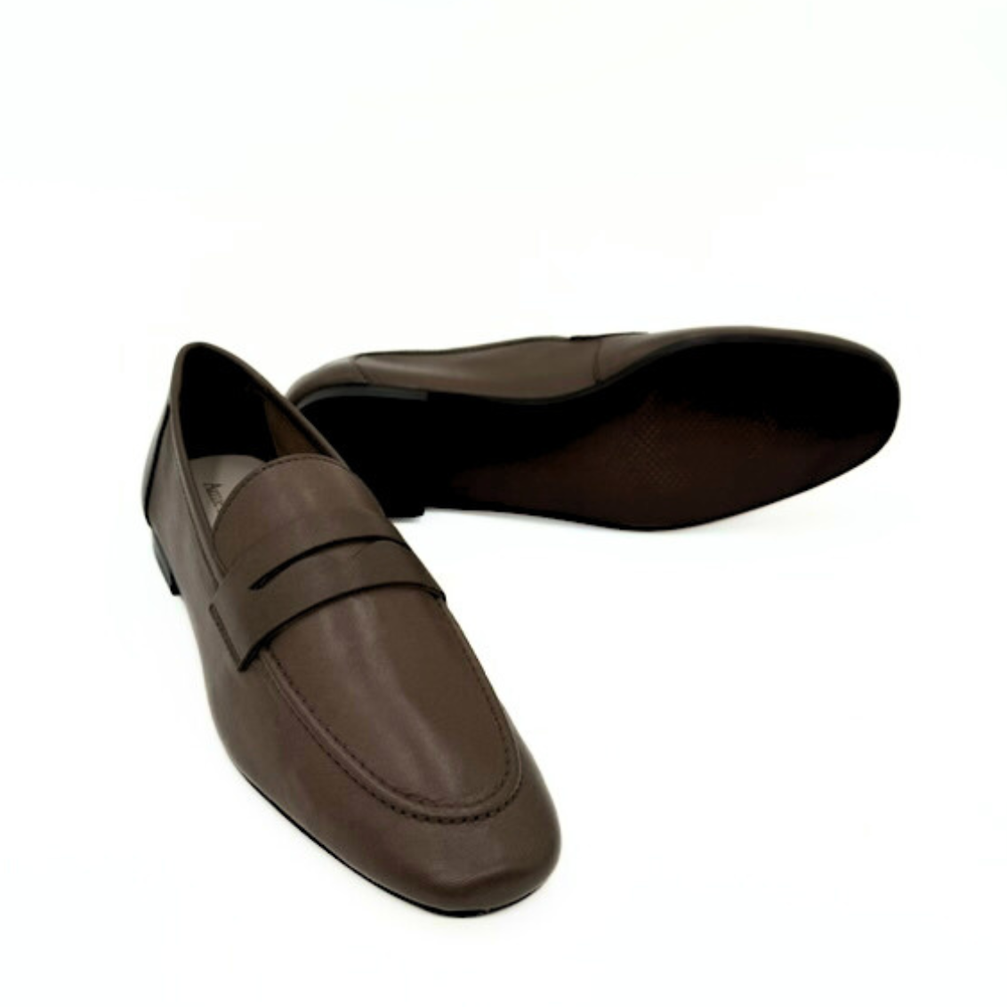 The Tennis Leather Loafer - Brown