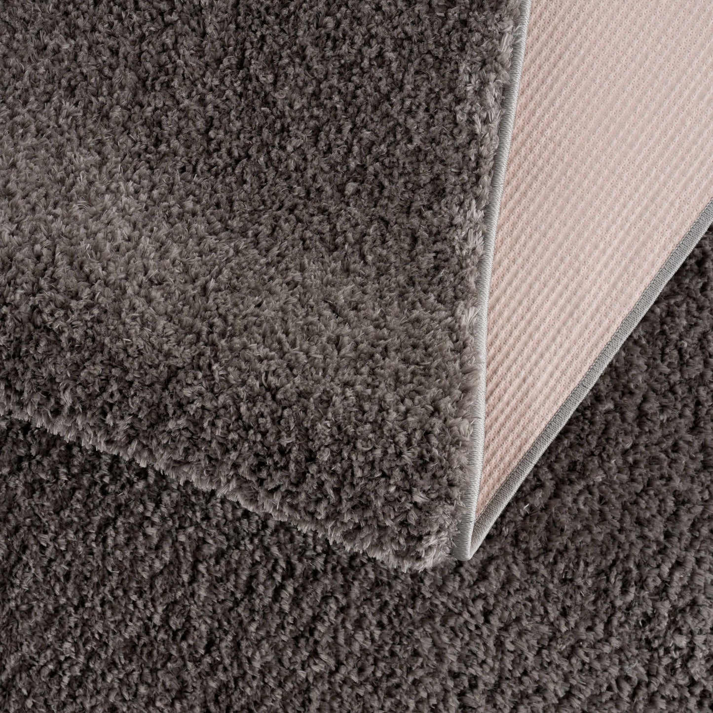 Judy Solid Dark Gray Washable Shag Rug - Clearance