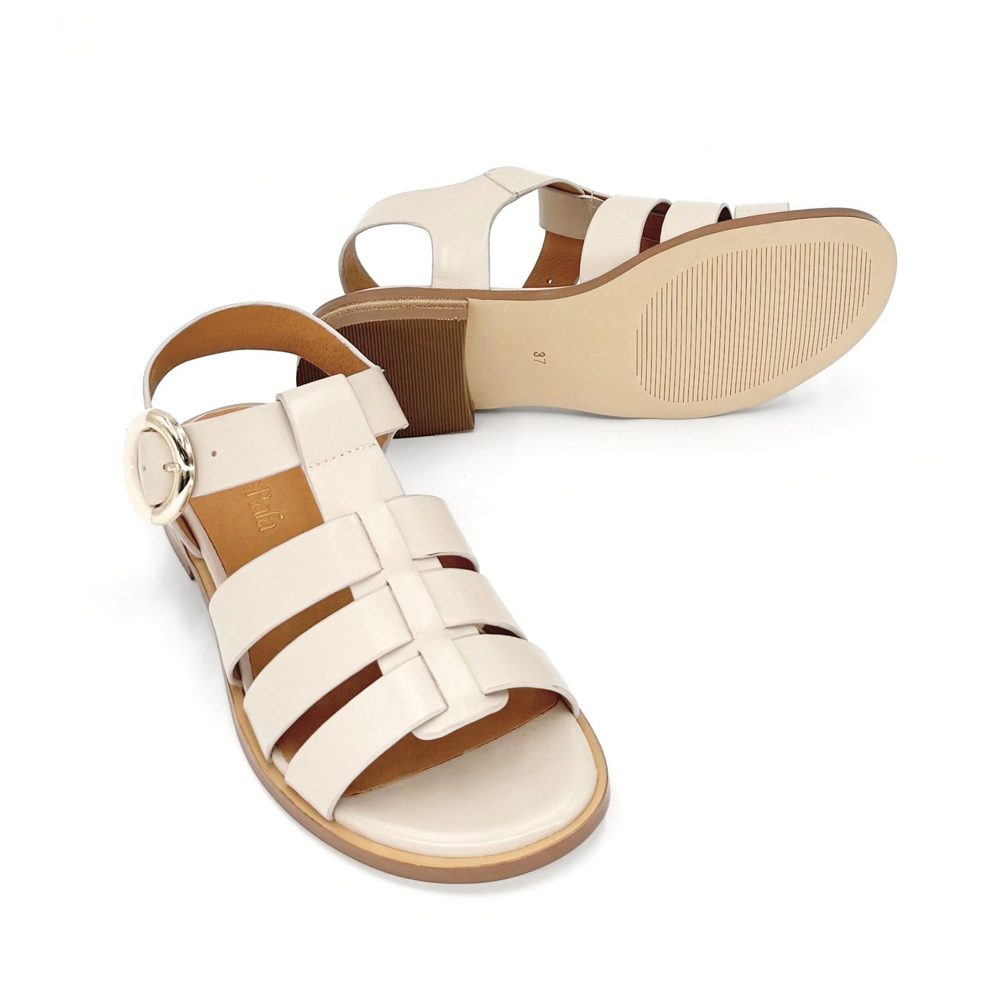 Monaca Fisherman Sandals - White