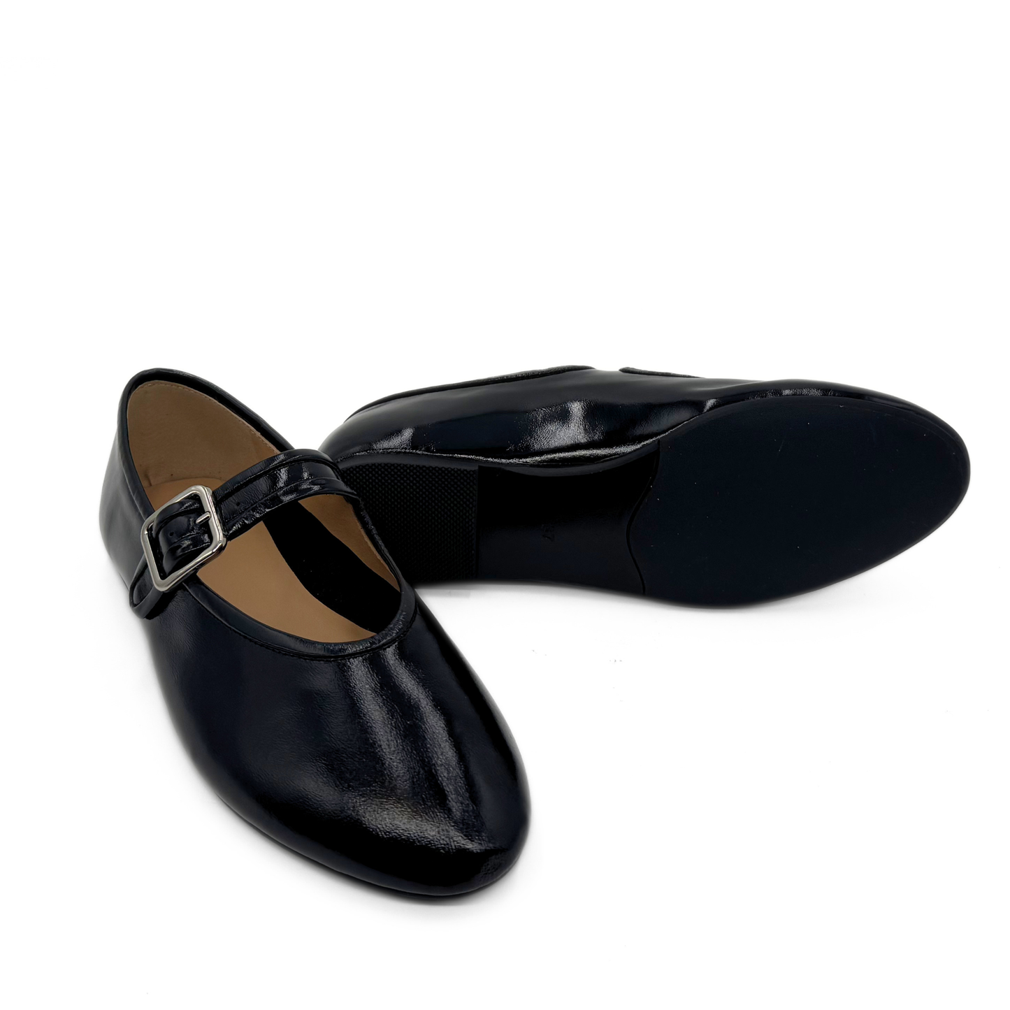 Ashley Mary Jane Flats - Black