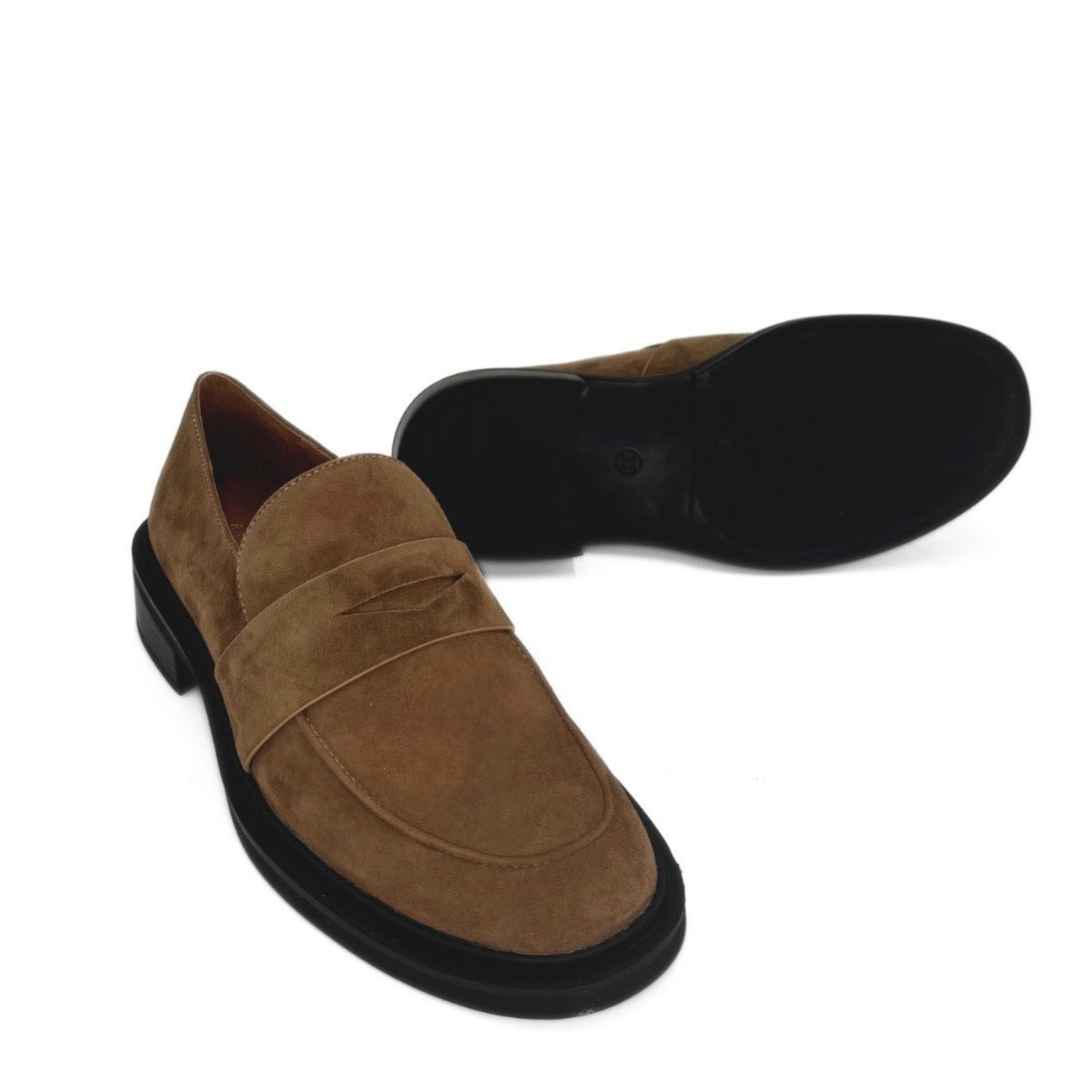 Drew Suede Loafers - Brown