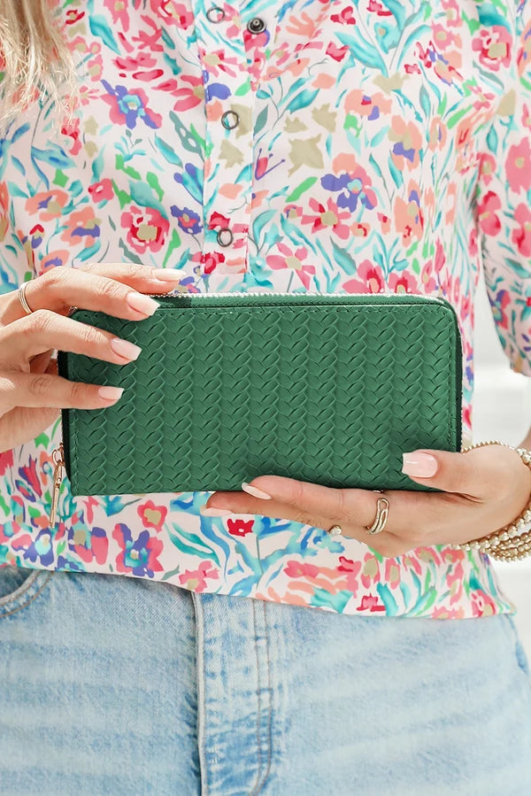 Threaded Pear Finley Zip around Long Wallet