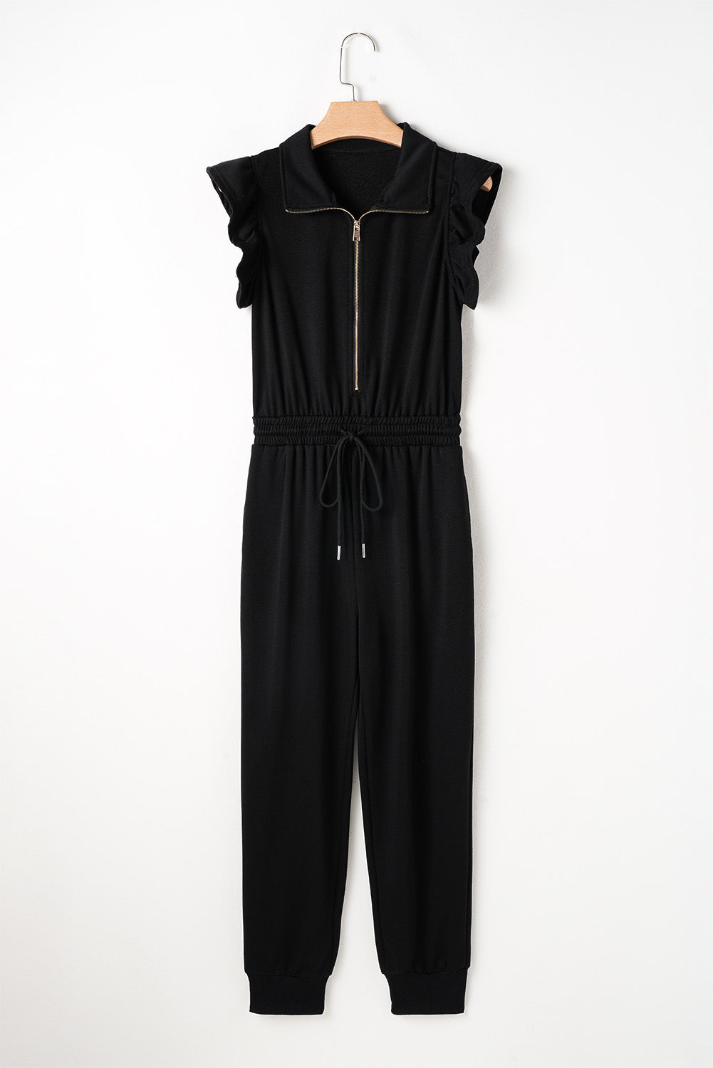 Threaded Pear Azariah Drawstring Elastic Waistband Jumpsuit