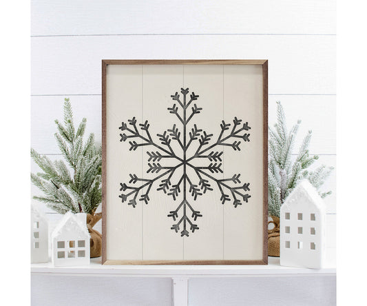 Kendrick Home Modern Snowflake 3 Two Spike By Nina Blue