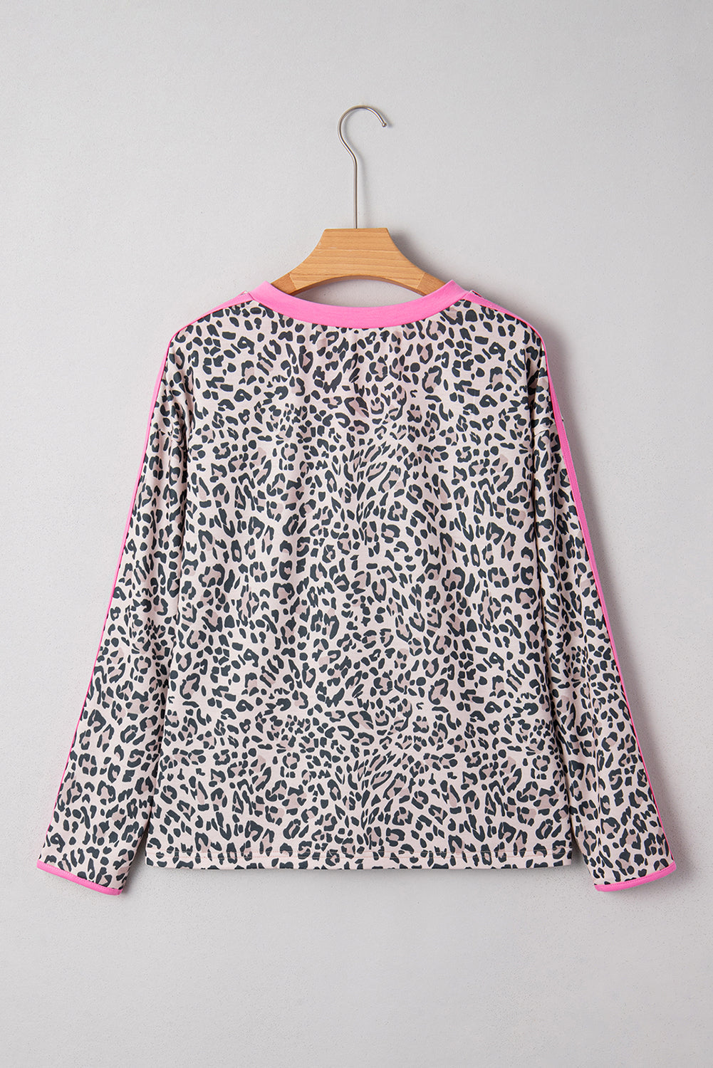 Threaded Pear Lilliana Varsity Stripe Detail Long Sleeve Top