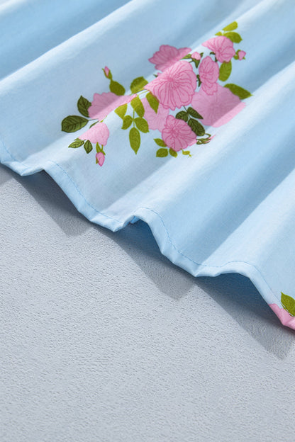 Threaded Pear Lucy Print Scalloped Trim Plus Dress