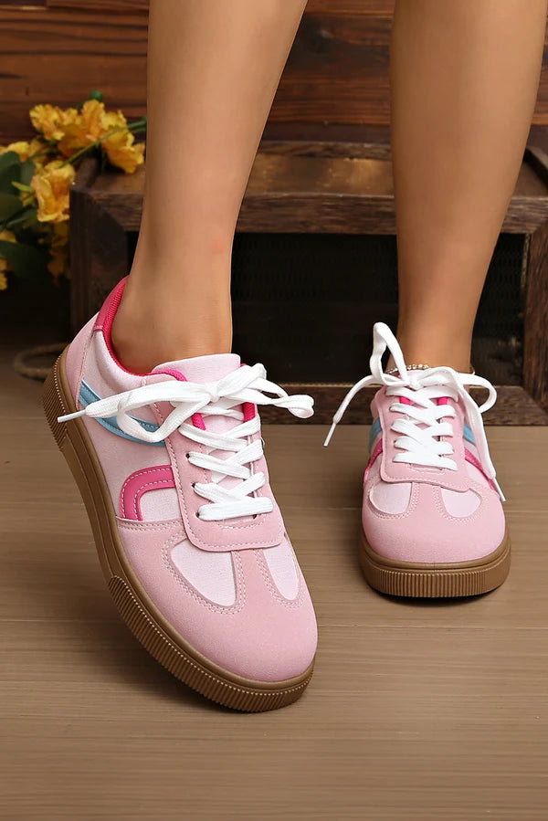 Threaded Pear Mila Lace Up Flat Shoes