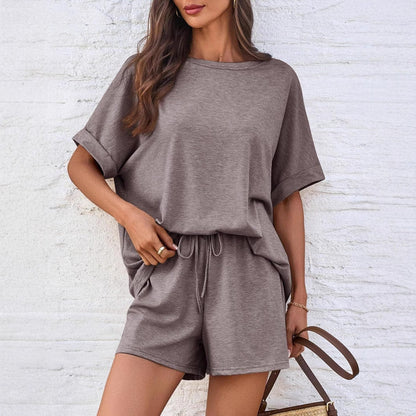👕 Oversized T-Shirt & Drawstring Shorts Set – Ultimate Casual Comfort