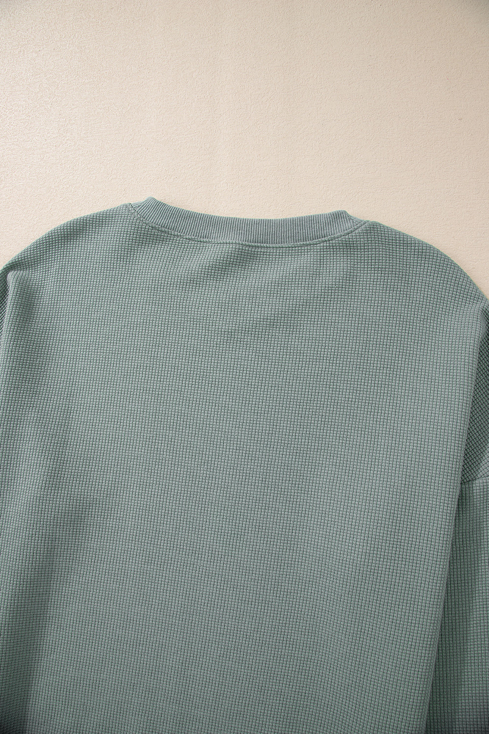 Threaded Pear Halo Knit Drop Shoulder Top